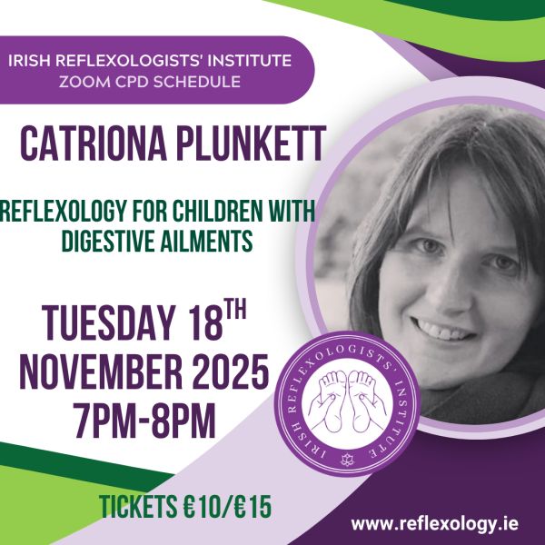 Zoom CPD - Catriona Plunkett - Reflexology for Children with Digestive Ailments