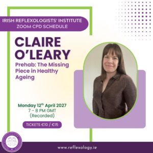 Zoom CPD - Claire O'Leary- Prehab: The Missing Piece in Healthy Ageing