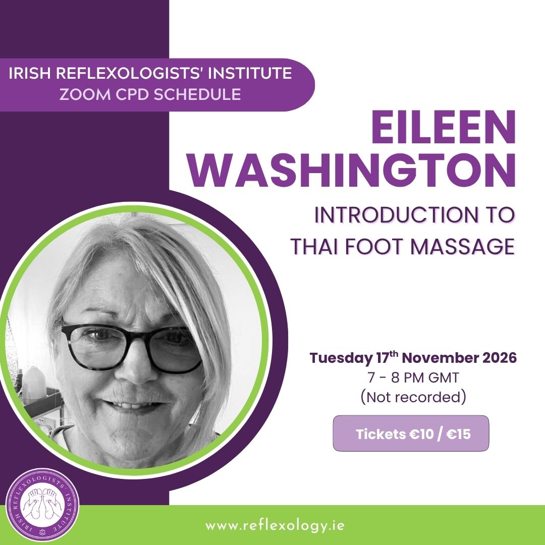 Zoom CPD - Eileen Washington - Introduction To Thai Foot Massage
