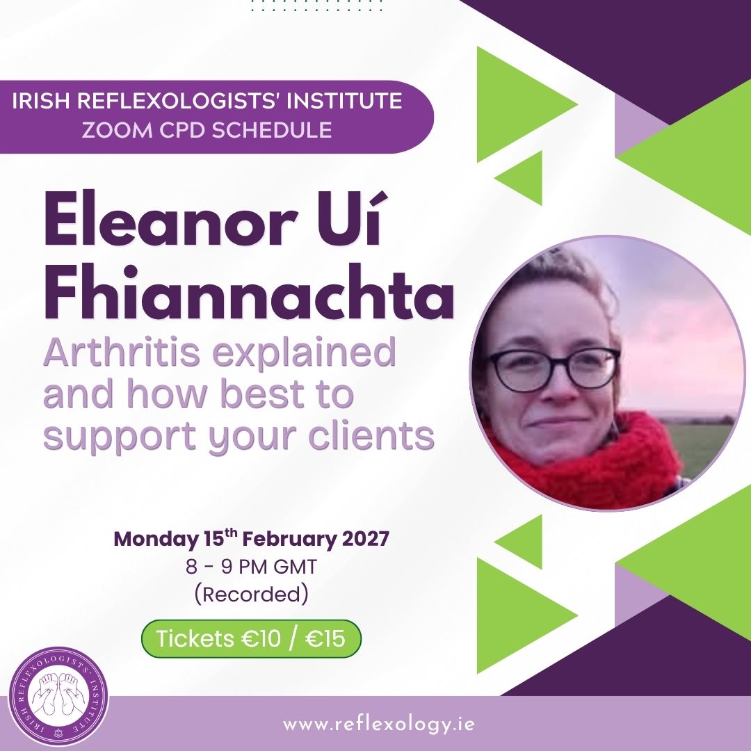 Zoom CPD - Eleanor Ní Fhiannachta - Arthritis explained and how best to support your clients