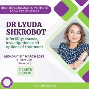Zoom CPD - Dr Lyuda Shkrobot -  Infertility: Causes, investigations and options of treatment