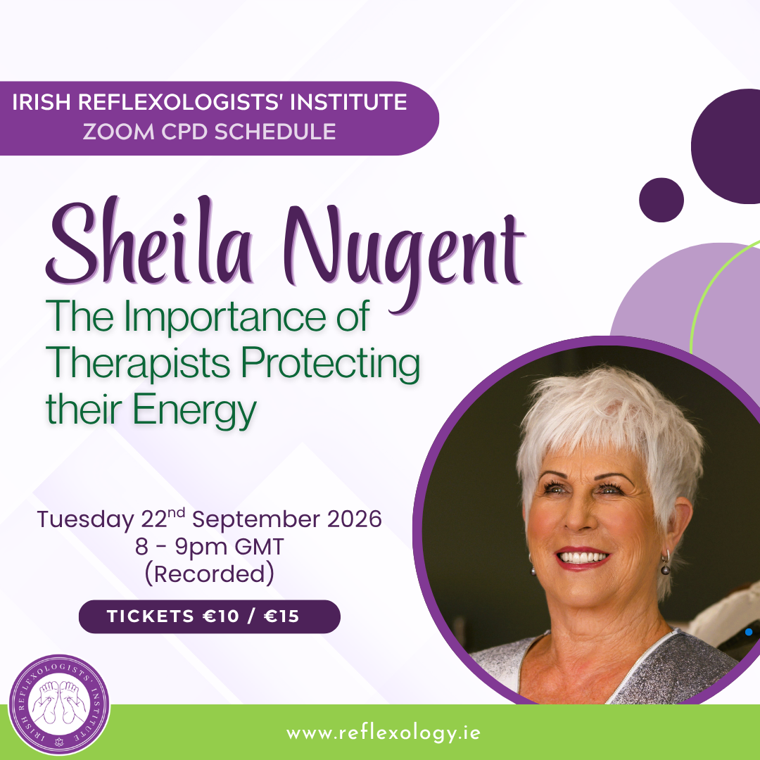 Zoom CPD - Sheila Nugent - The Importance of Therapist Protecting Their Energy
