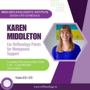Zoom CPD - Karen Middleton - Ear Reflexology Points for Menopause Support